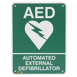AED FLAT SIGN 300x225